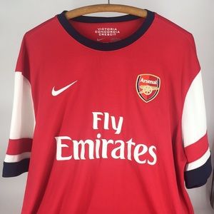 NIKE DRI-FIT ARSENAL GUNNERS SOCCER JERSEY